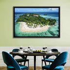 Cayo Levantado Aerial Beach Resort Wall Art