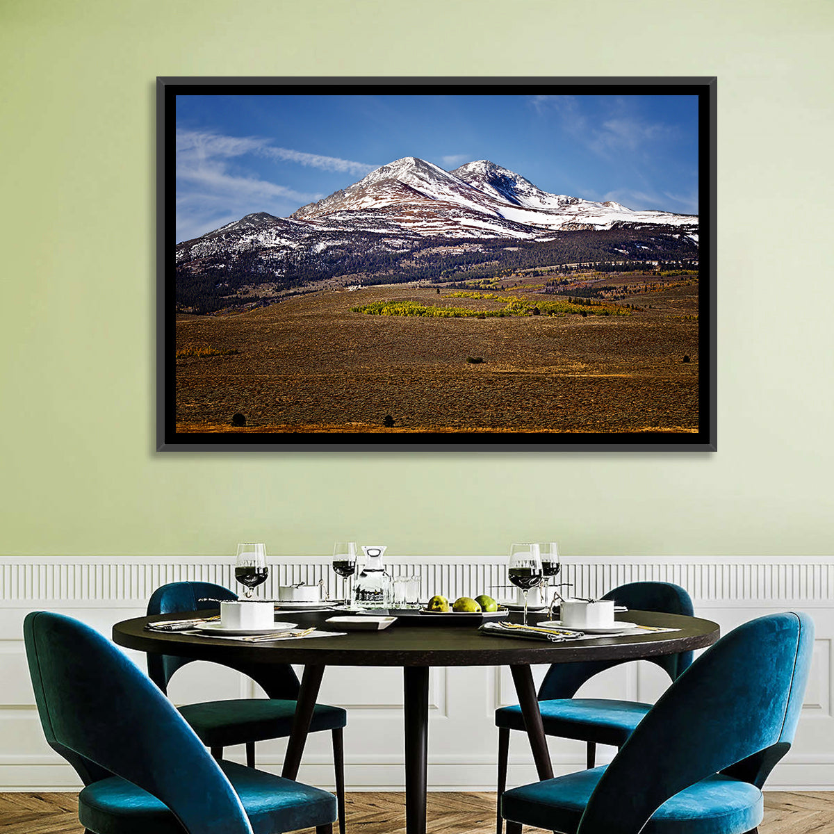 Sierra Nevada Snow Capped Peaks Wall Art