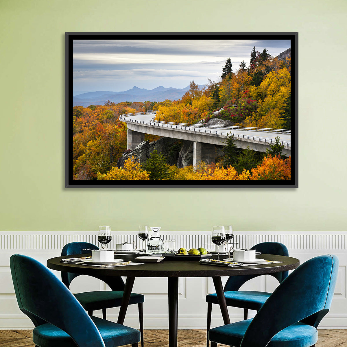 Linn Cove Viaduct at Grandfather Mountain Wall Art