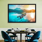 Bora Bora Overwater Bungalows Wall Art