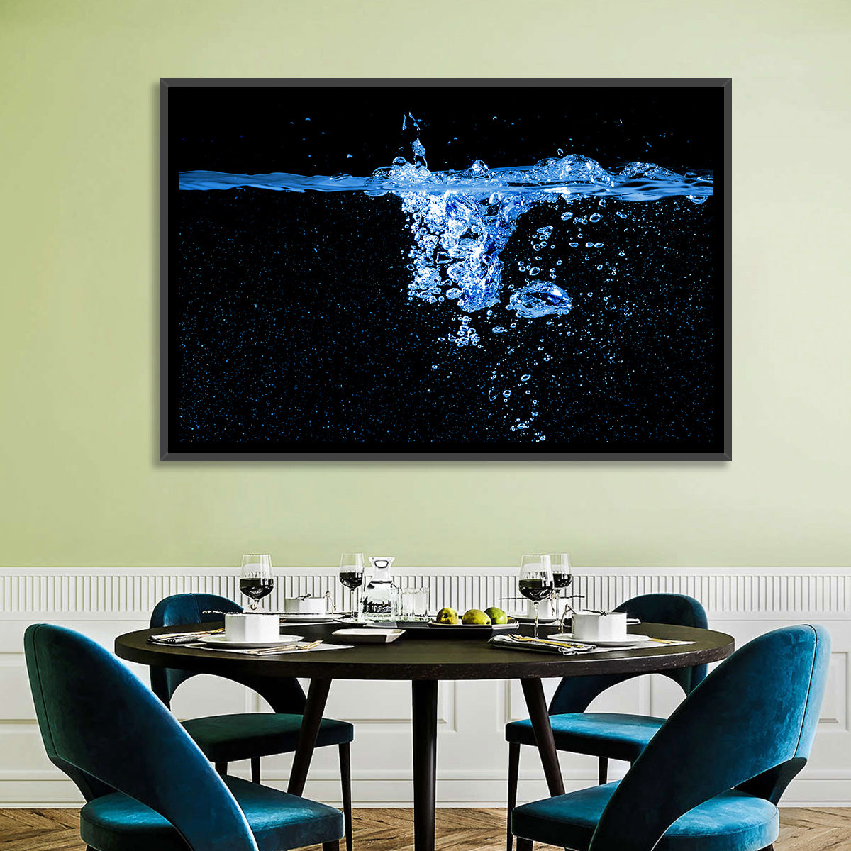 Underwater Bubble Motion Wall Art