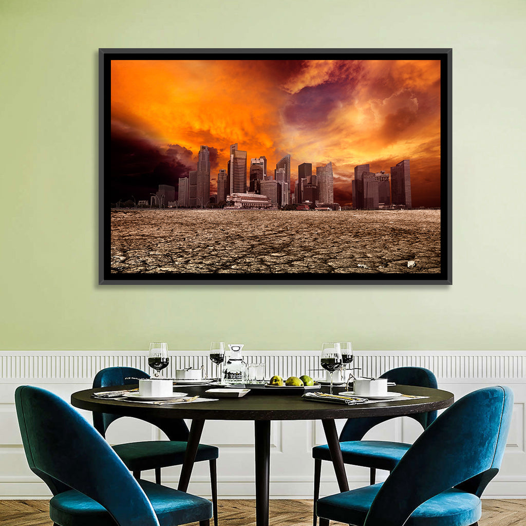 Desolate Singapore Skyline Wall Art