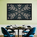 Black Gothic Demon Mandala Wall Art