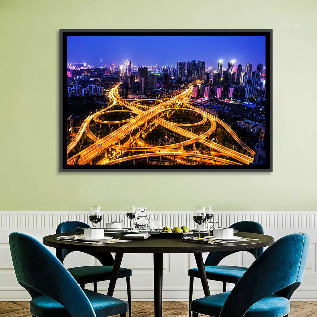 Hanyang District Interchange Nightscape Wall Art