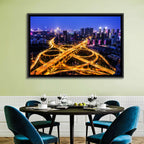 Hanyang District Interchange Nightscape Wall Art