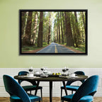 Giants Avenue Redwood Forest Road Wall Art