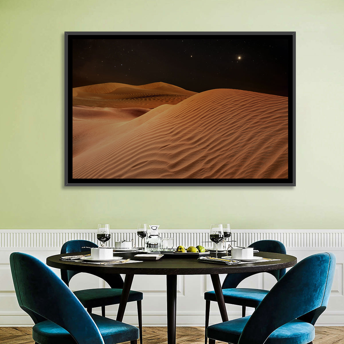 Starry Desert Night Wall Art