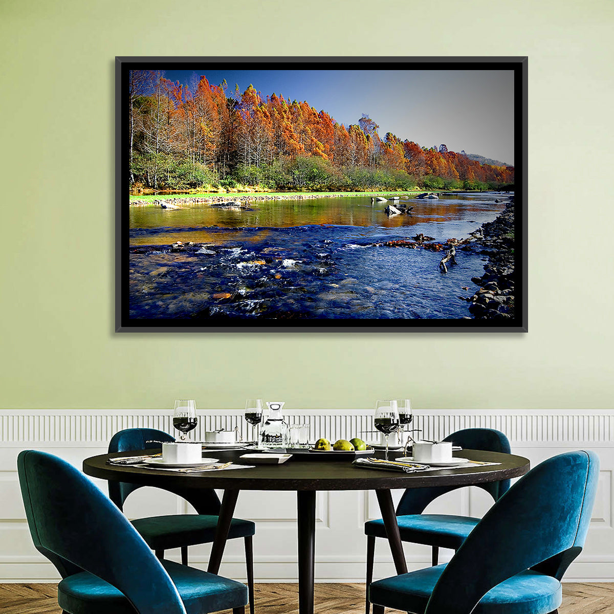 Beavers Bend State Park Wall Art in a room, landscape