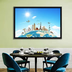 World Monuments Montage Wall Art