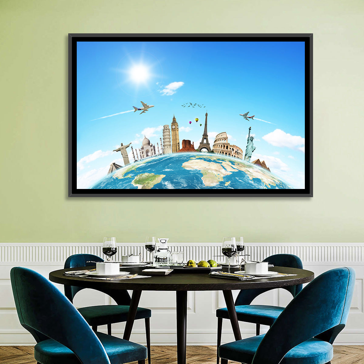 World Monuments Montage Wall Art