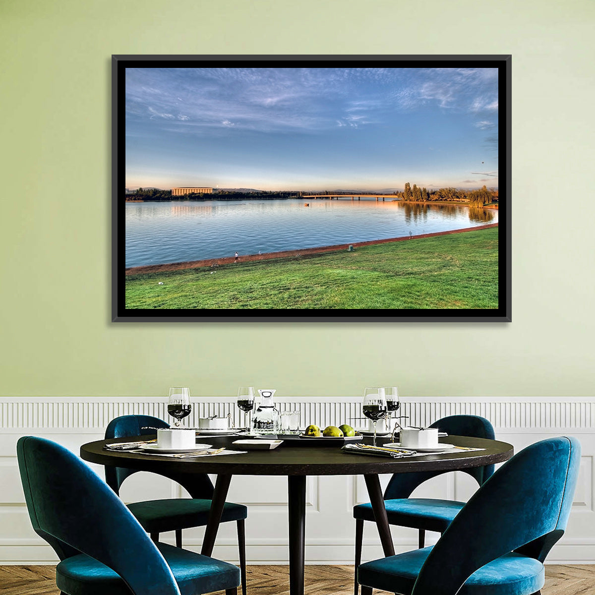 Lake Burley Griffin, Canberra Wall Art in a room, landscape