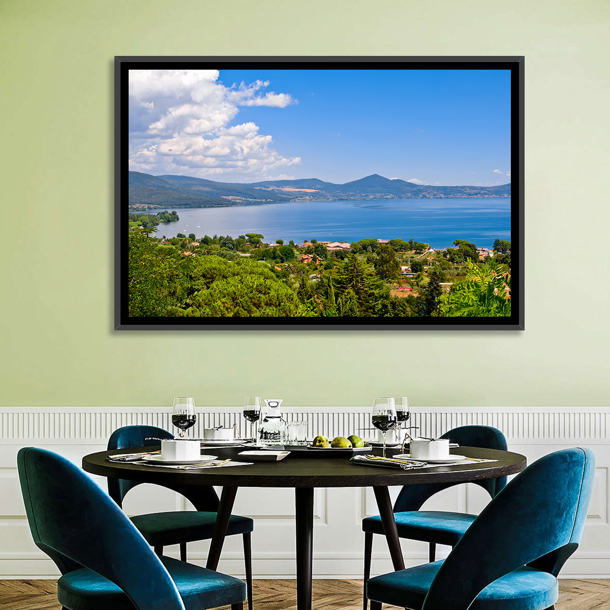 Lake Bracciano View Wall Art