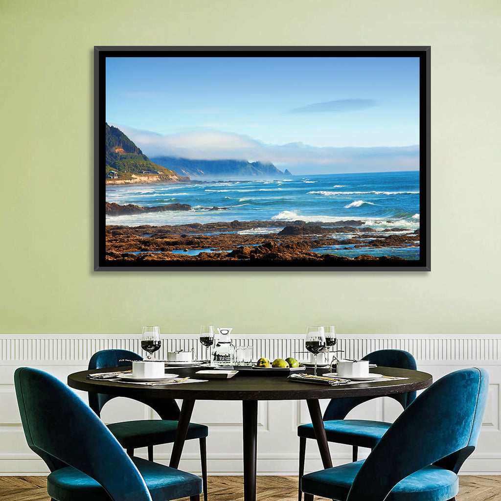 Misty Oregon Coast Tide Pools Wall Art