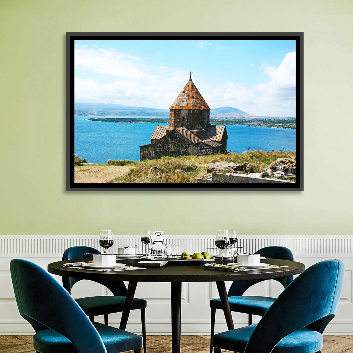 Sevanavank Monastery, Lake Sevan Wall Art in a room, landscape