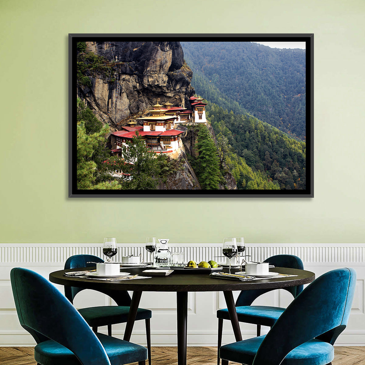 Tiger's Nest Monastery, Paro Bhutan Wall Art