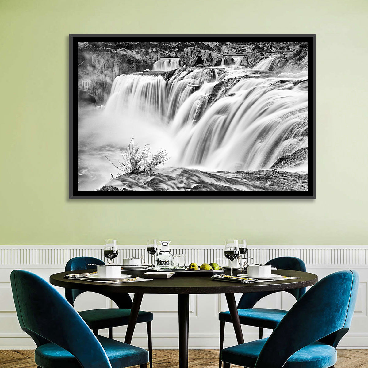 Shoshone Falls, Twin Falls Wall Art in a room, landscape