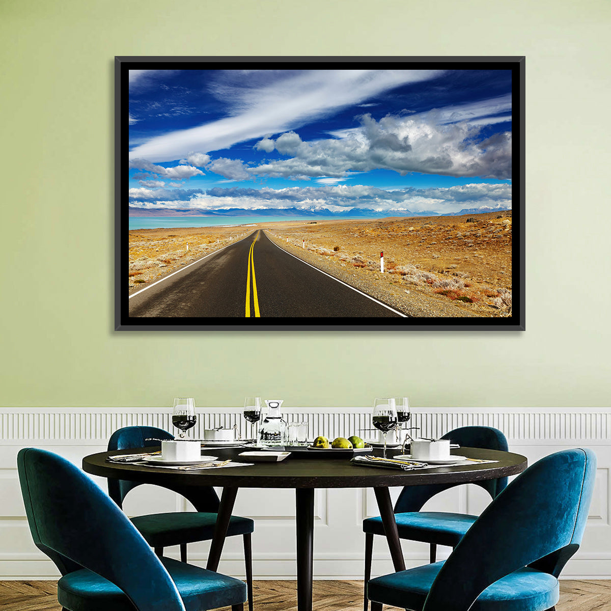 Road to Viedma Lake, Patagonia Wall Art in a room, landscape