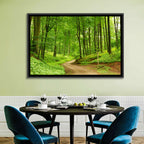 Sunlit Forest Path Wall Art
