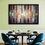 Sound Waves Wood Planks Wall Art