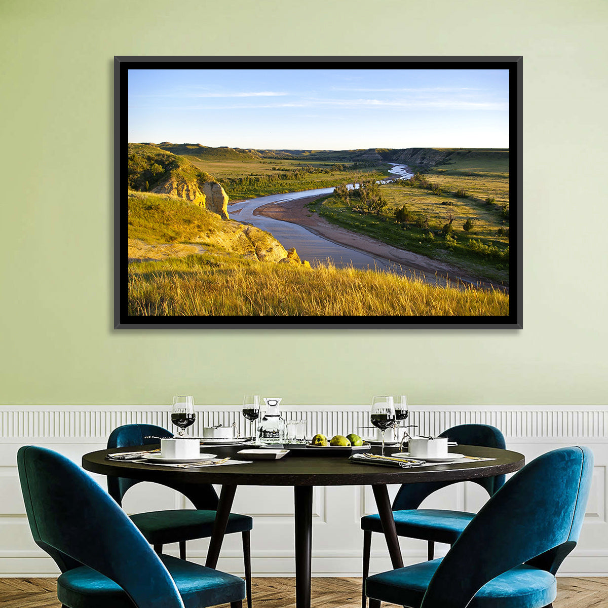 Little Missouri River Wall Art in a room, landscape