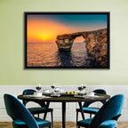 Azure Window Sunset, Dwejra Wall Art