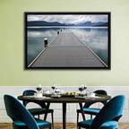 Lake Mcdonald Wooden Dock Wall Art
