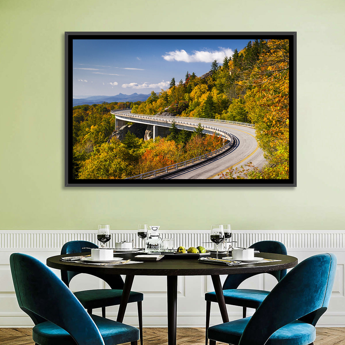 Linn Cove Viaduct at Grandfather Mountain Wall Art
