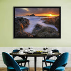 Tramore Rocky Coast Sunset Wall Art