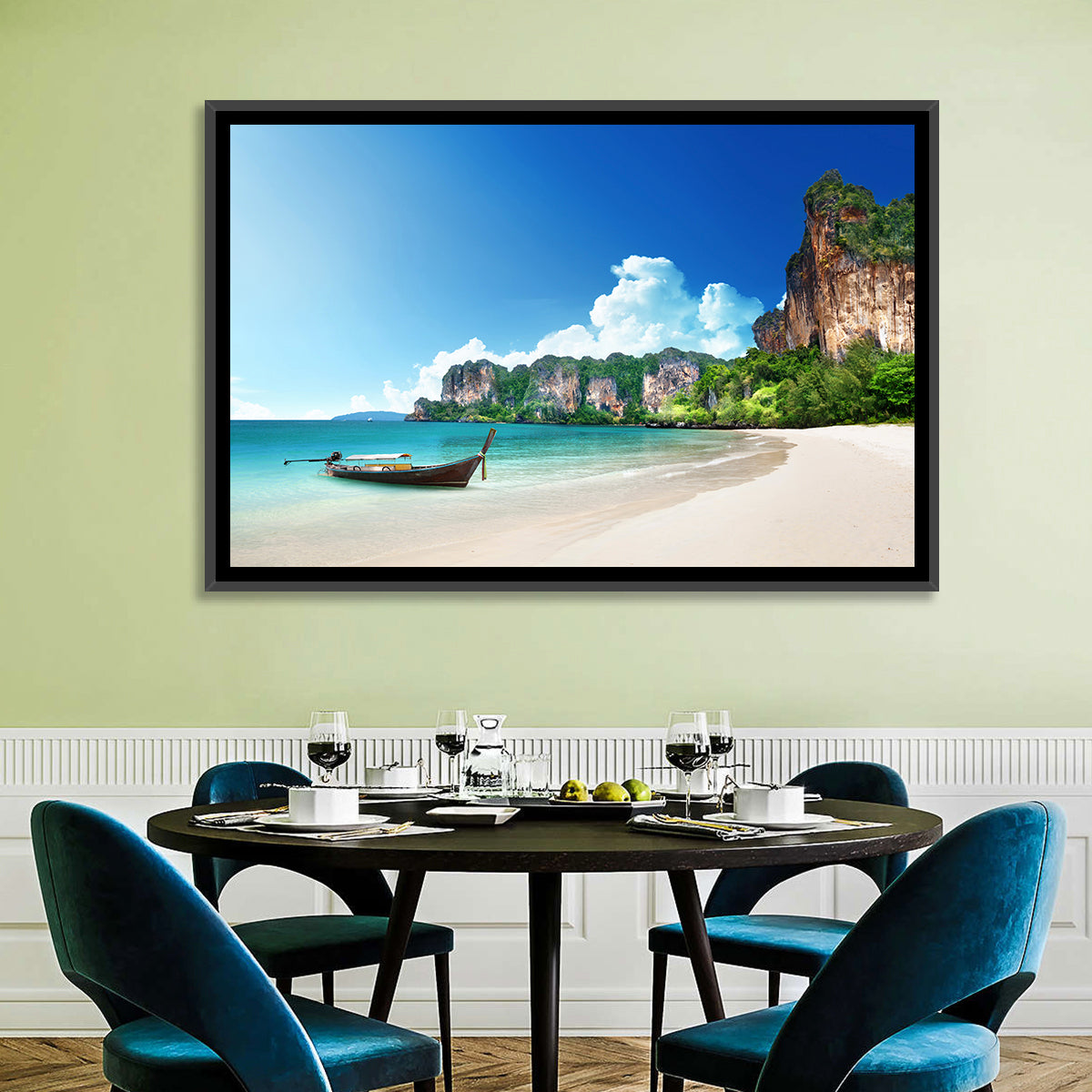 Railay Beach View, Krabi Wall Art