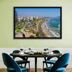 Miraflores Park Coastline Wall Art