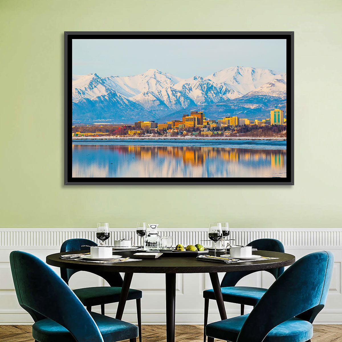 Anchorage Morning Skyline Wall Art