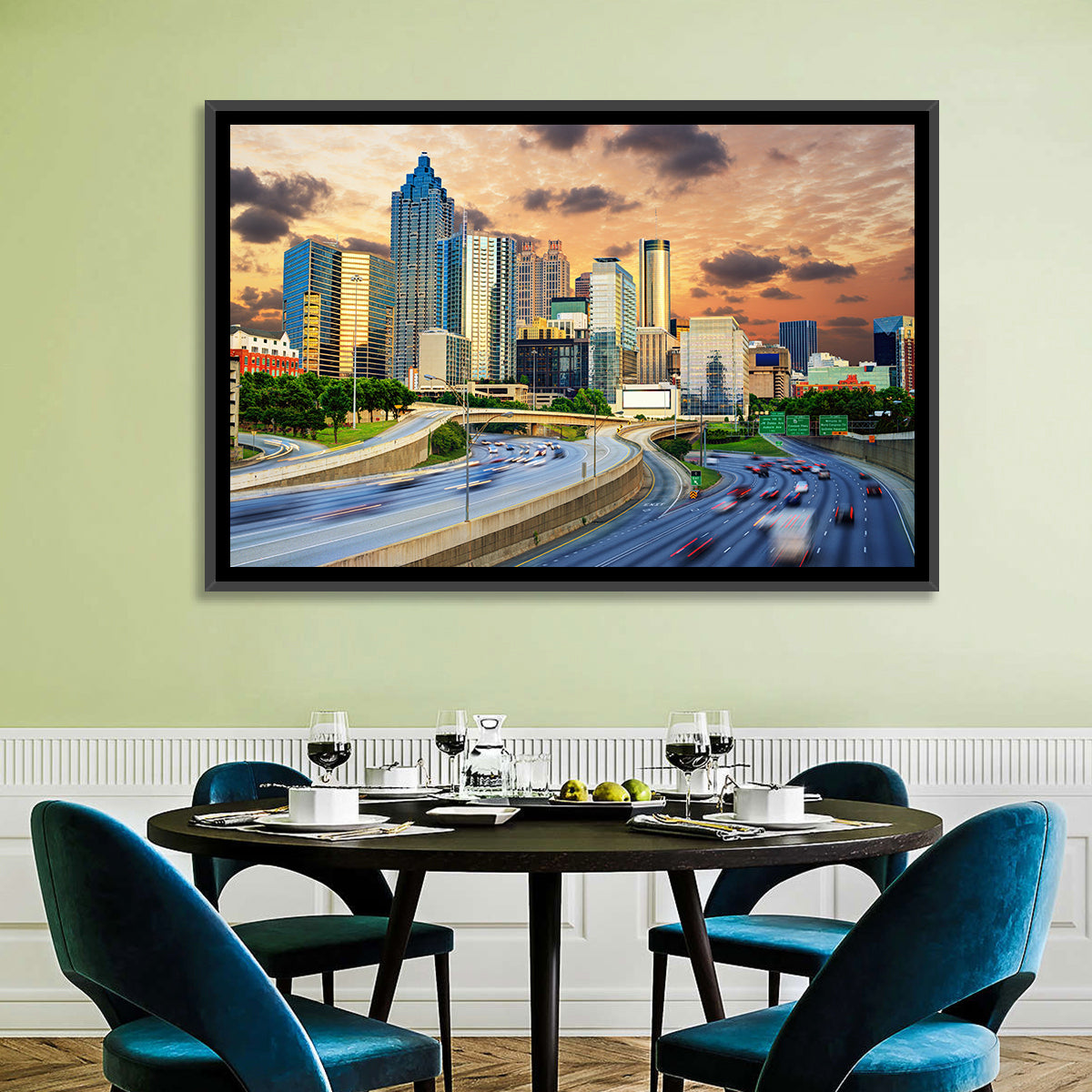 Atlanta Downtown Skyline Wall Art
