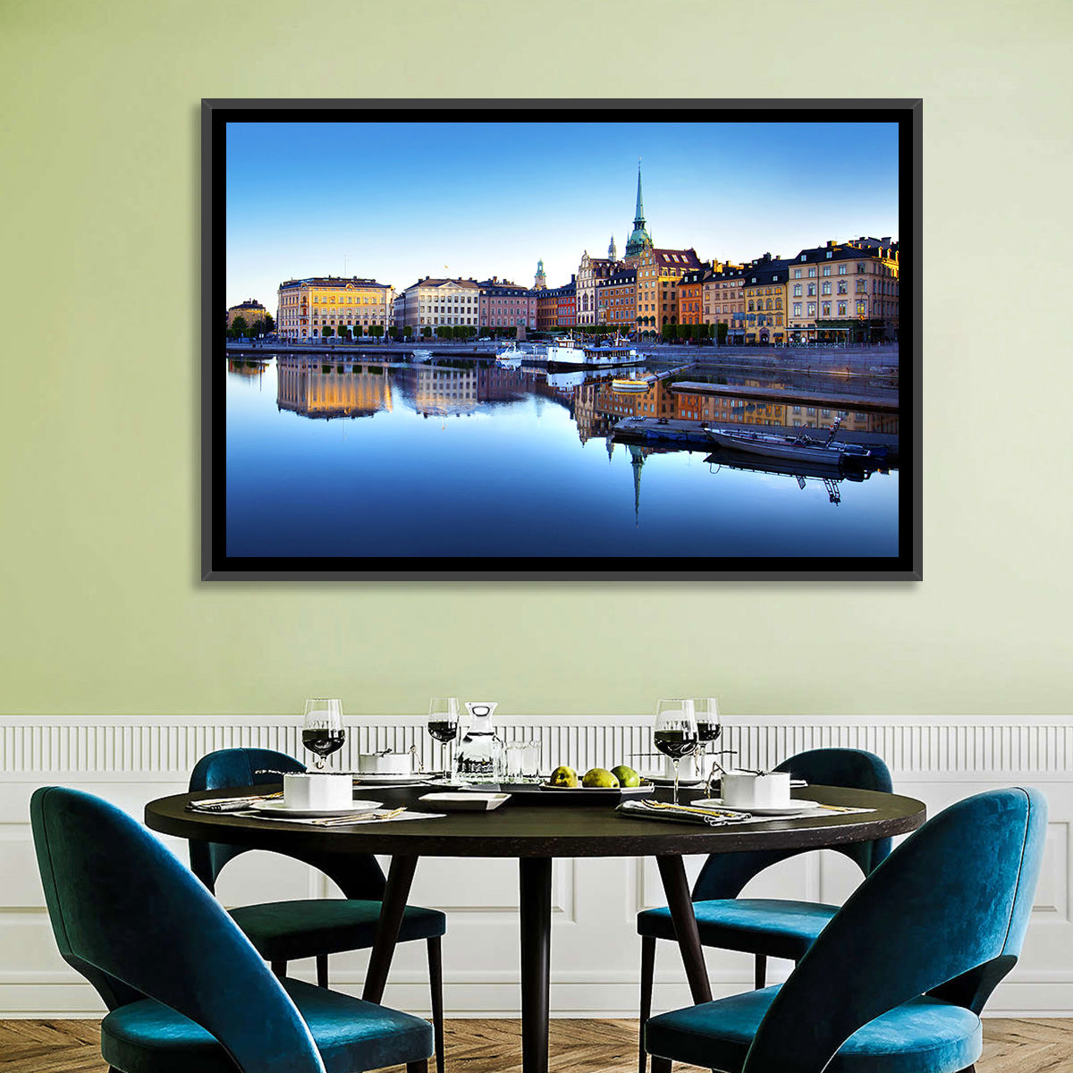 Gamla Stan Stockholm Skyline Wall Art