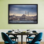 Istanbul Skyline with New Mosque Wall Art