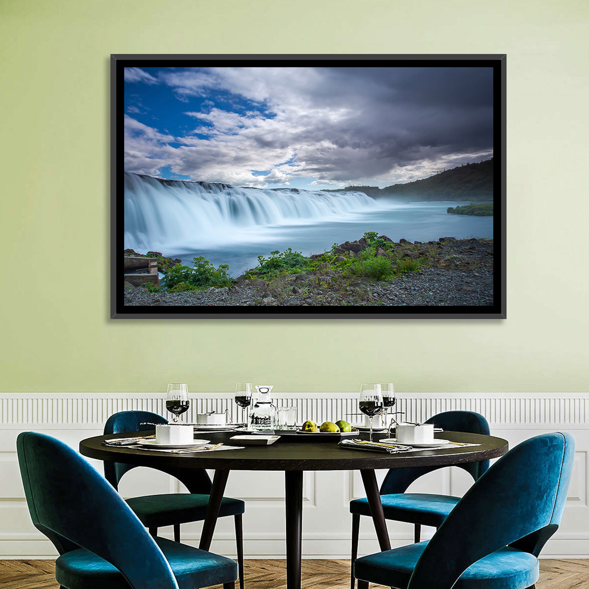Faxi Waterfall, Iceland Wall Art in a room, landscape