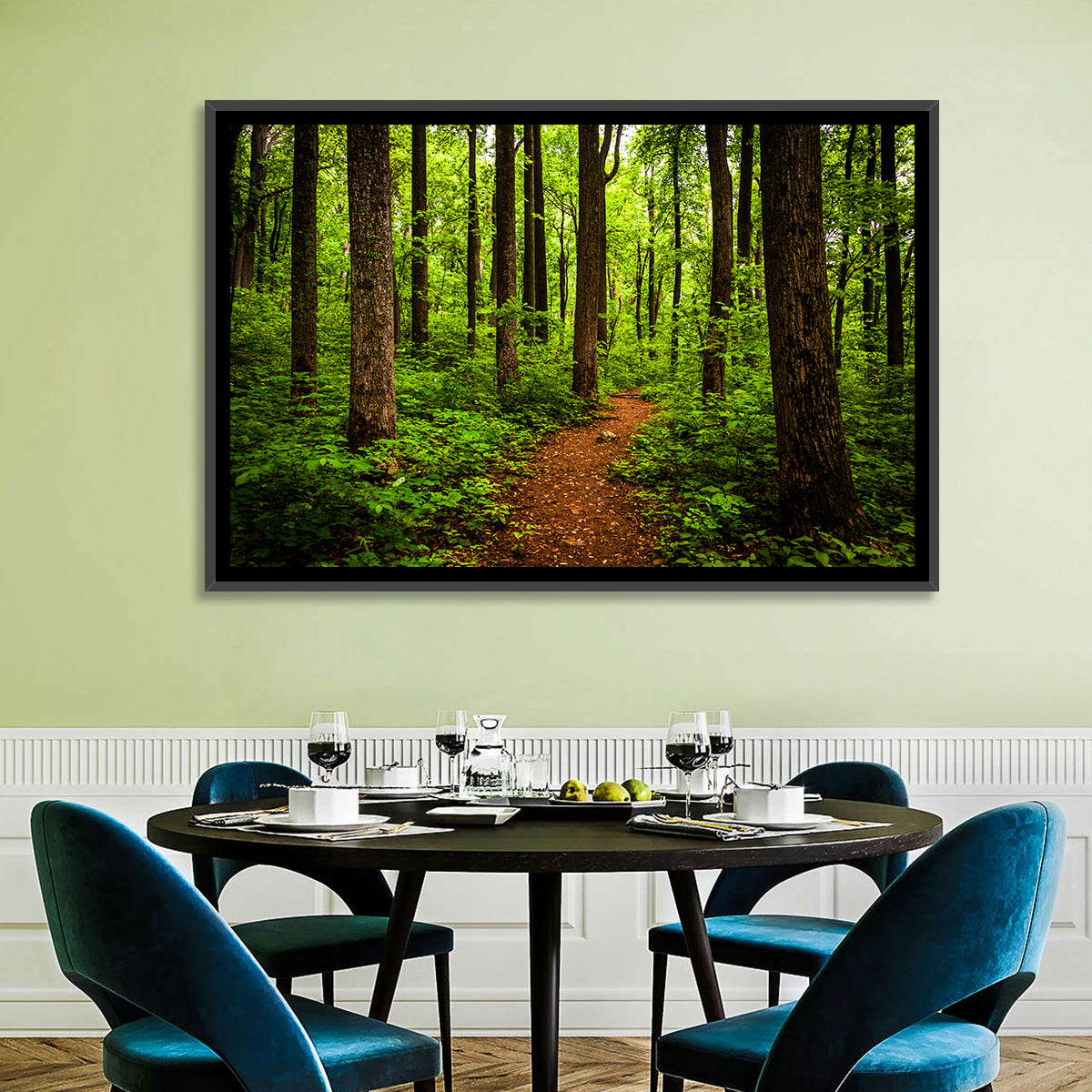 Shenandoah National Park Trail Wall Art in a room, landscape