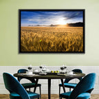 Golden Hour Wheat Field Wall Art