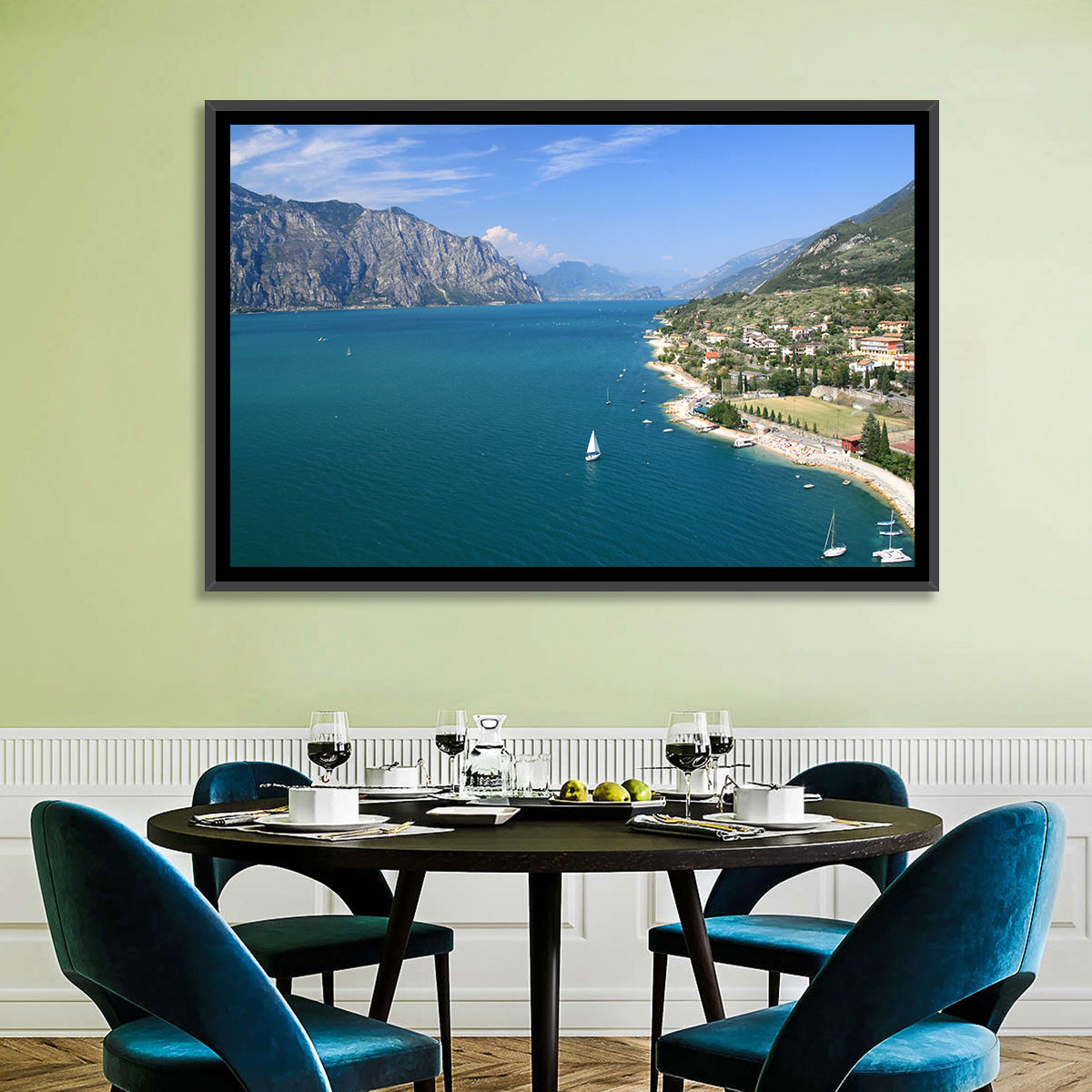 Malcesine, Lake Garda Wall Art in a room, landscape