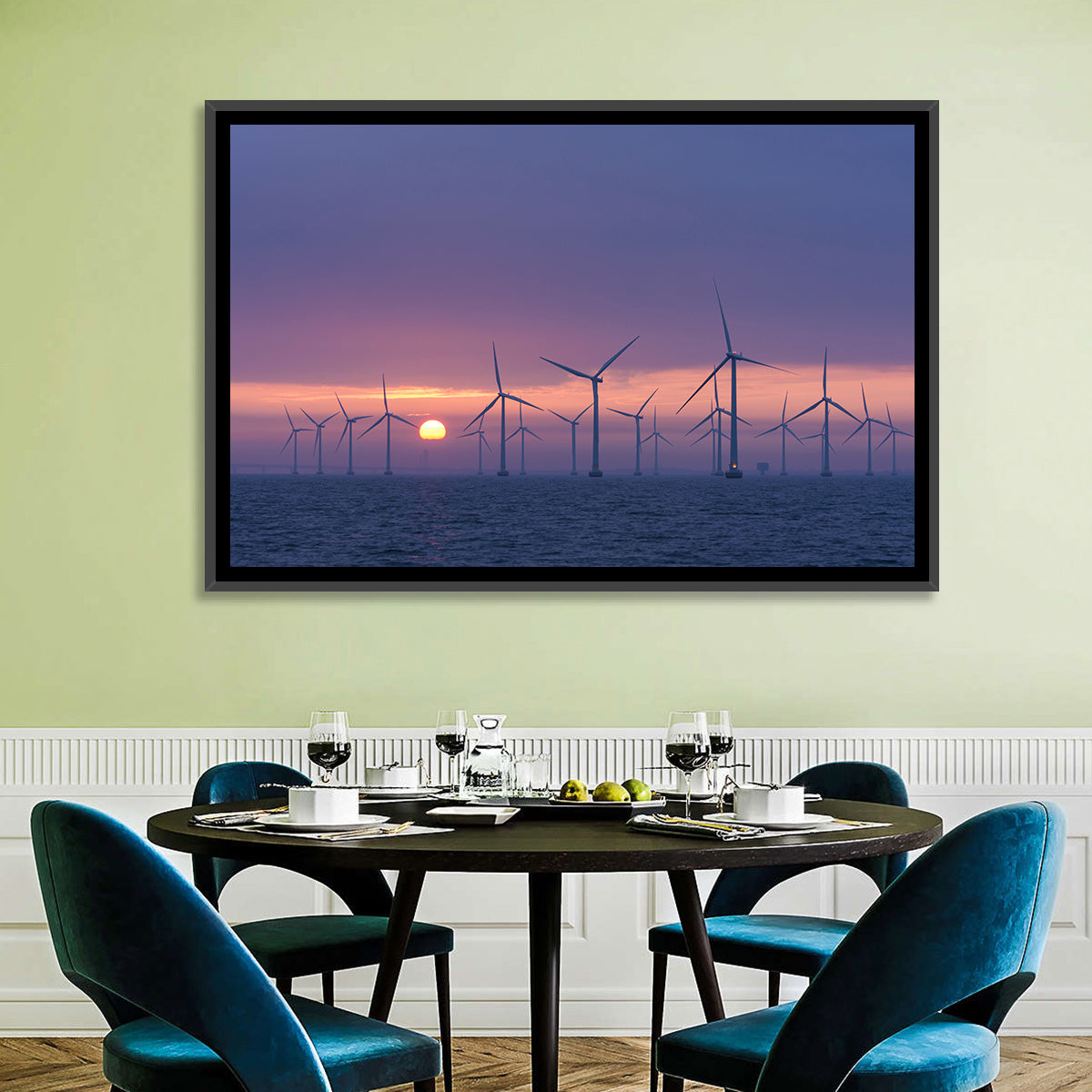 Twilight Offshore Wind Farm Wall Art