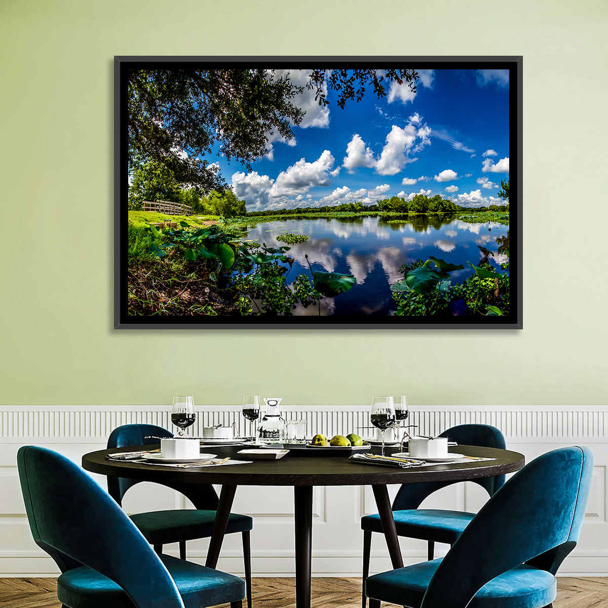 Brazos Bend Lake Reflection Wall Art