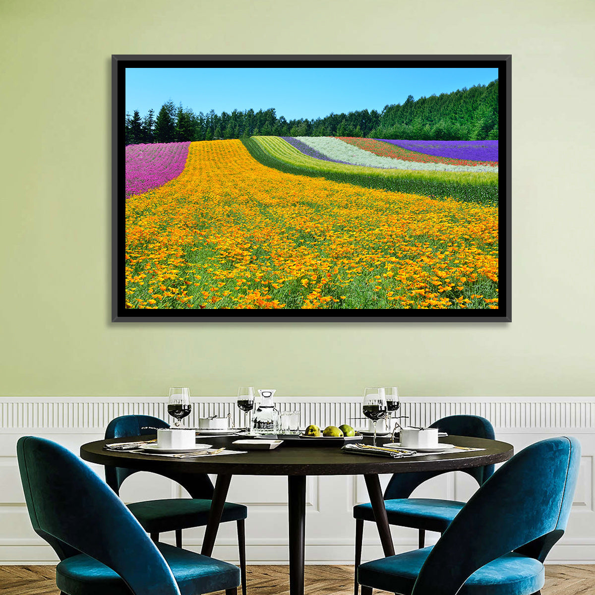 Tomita Flower Fields, Nakafurano Wall Art