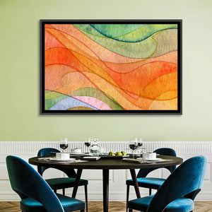 Flying Waves Abstract Wall Art