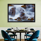 Rocky Mountain Waterfall Wall Art