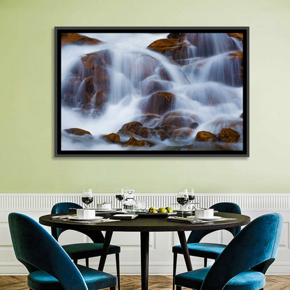 Rocky Mountain Waterfall Wall Art