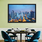 Manila Cityscape at Dusk Wall Art