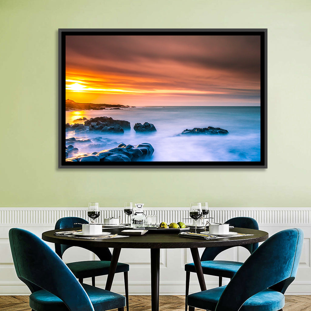 Reykjanes Golden Hour Beach Wall Art