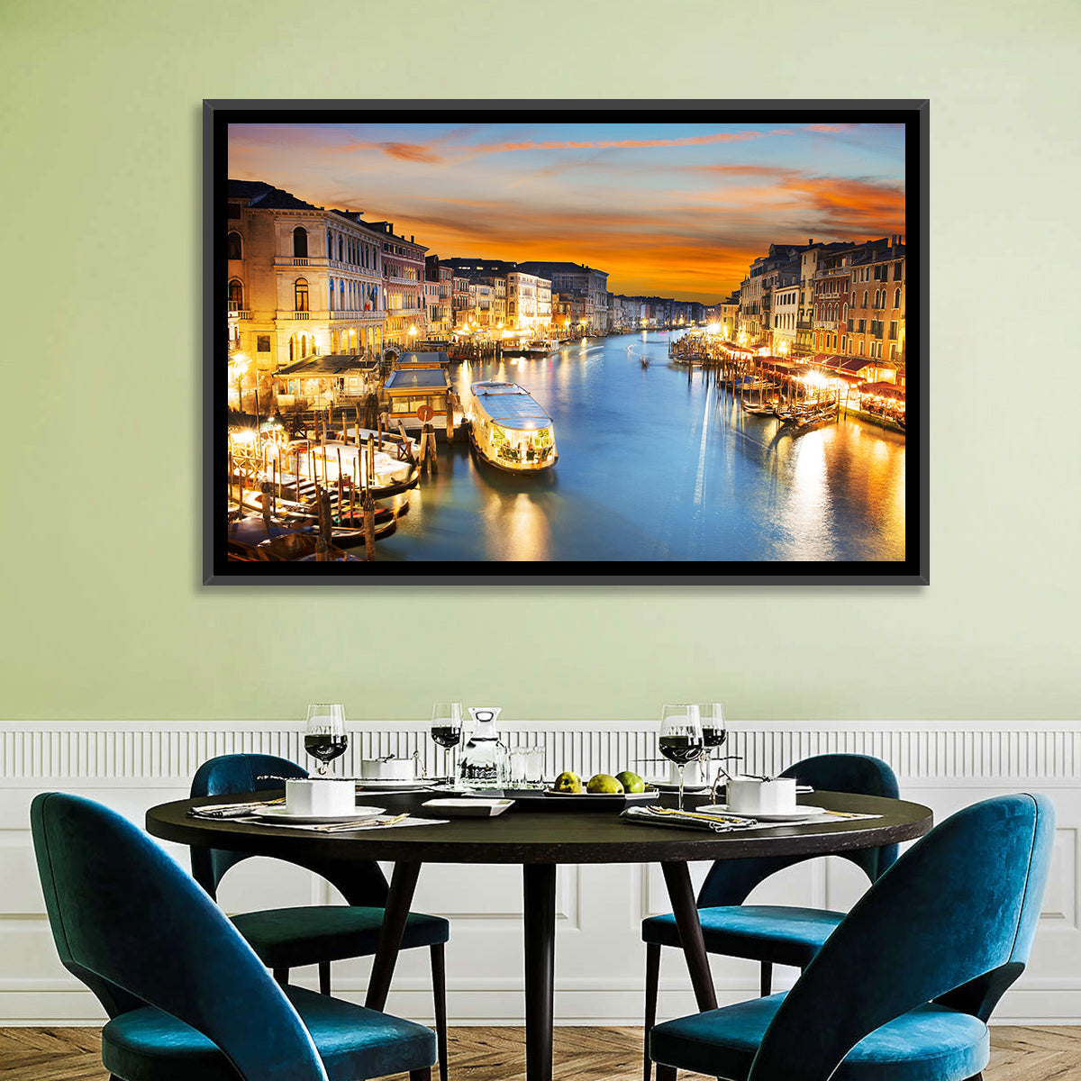 Venice Grand Canal at Dusk Wall Art