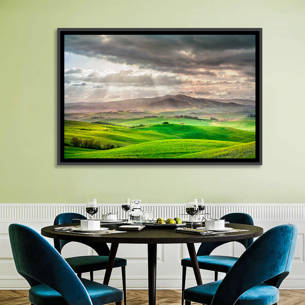 Tuscan Sunlit Hills Wall Art
