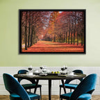 Tree-lined Autumn Lane Wall Art