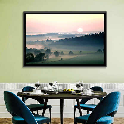 Czechia Foggy Landscape Wall Art
